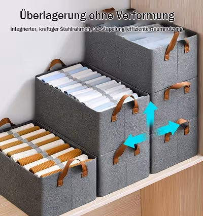 Faltbare Aufbewahrungsbox f&uuml;r den Schrank